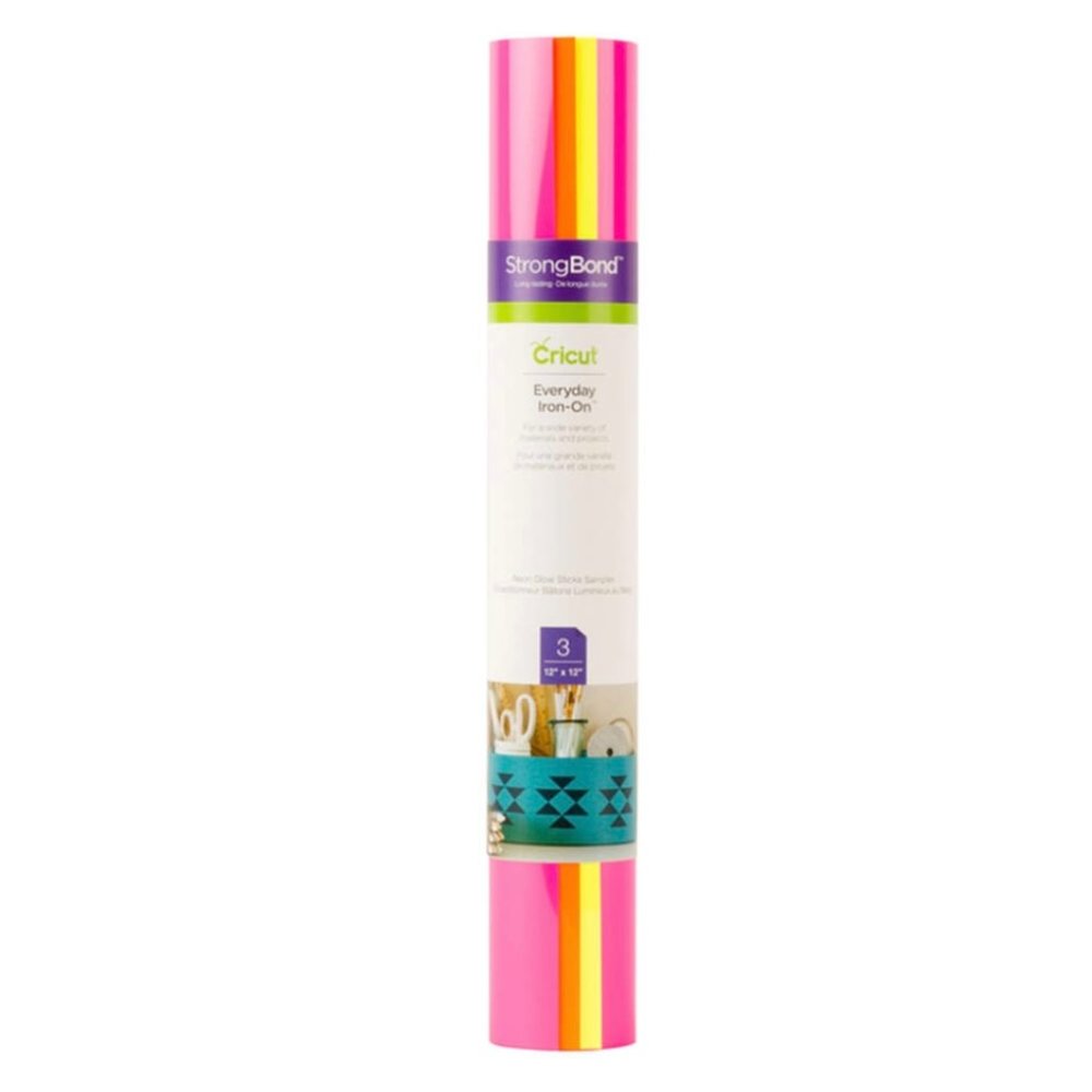 Cricut Iron-on Vinyl - Neon Stick Sampler - NWT